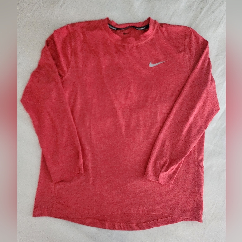 Nike Red Long Sleeve Shirt - Picture 7 of 9